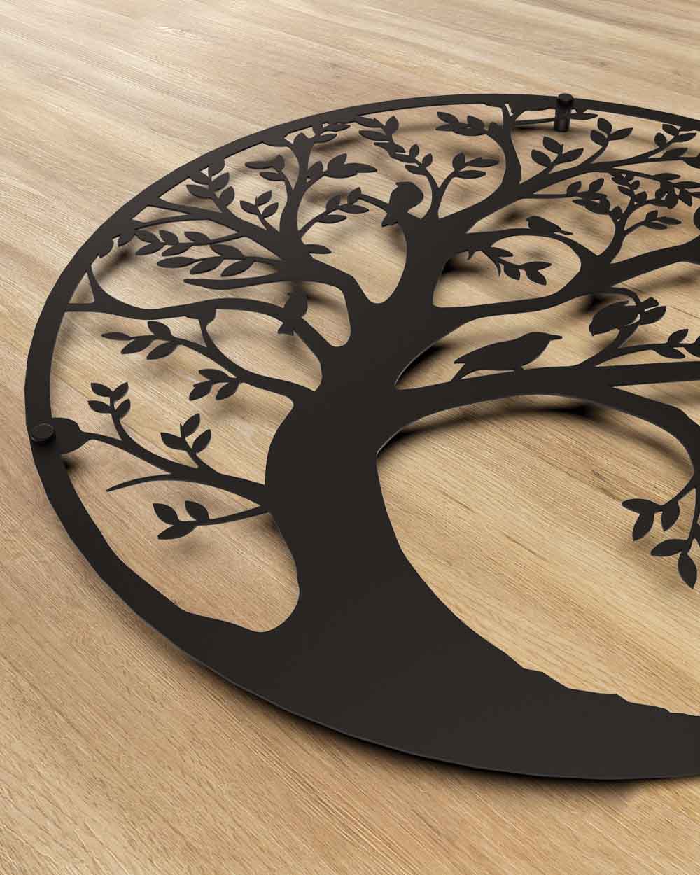 je-suis-art-tableaux-arbre-de-vie-tableau-m-tal-noir-d-coupe-laser image 2