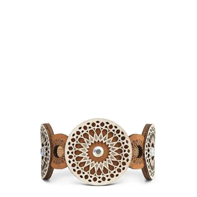 luisa-paix-o-disco-bracelet-li-ge-bleu-3cm-aimant image 1