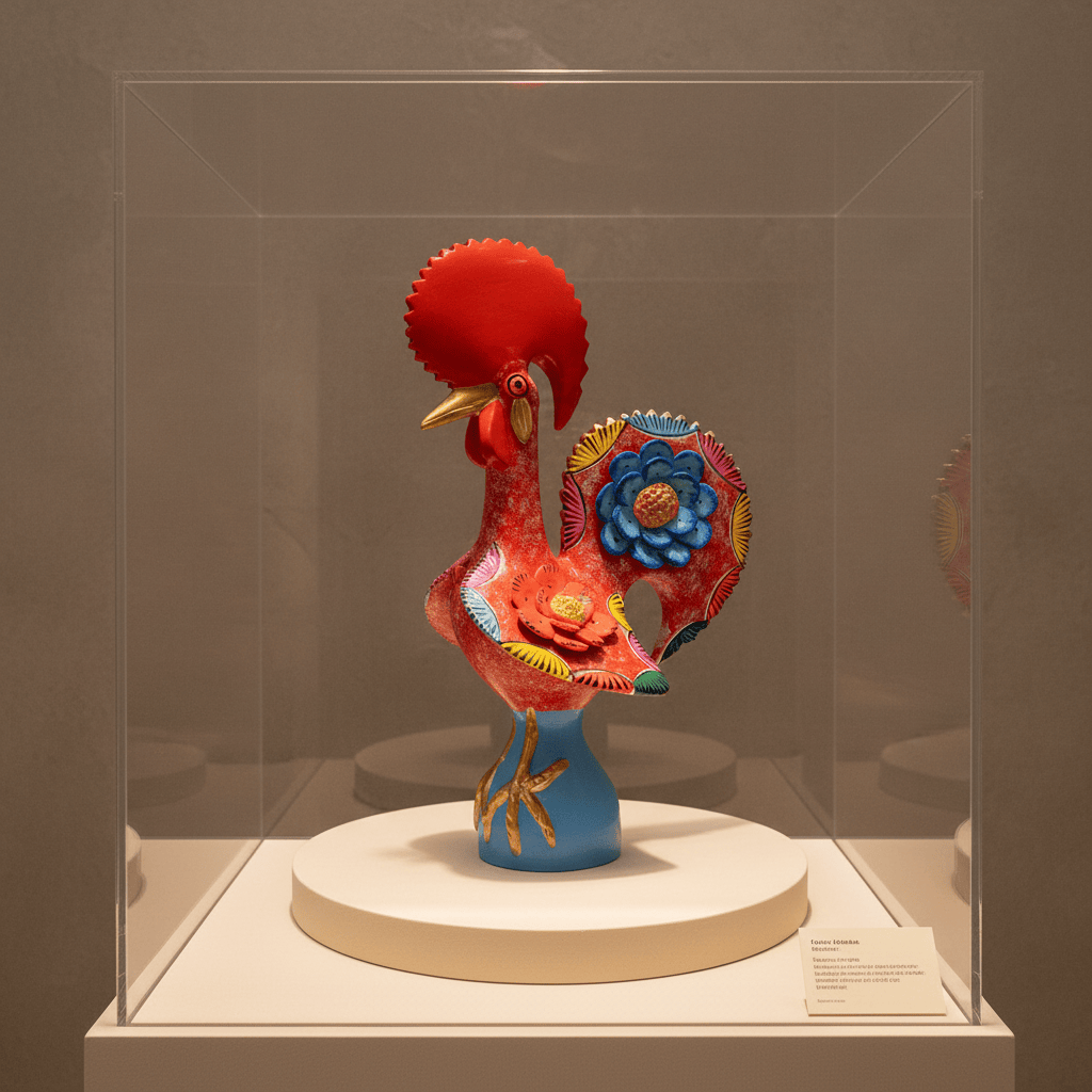 prazeres-c-ta-coq-barcelos-rouge-40-cm-pi-ce-unique image 2