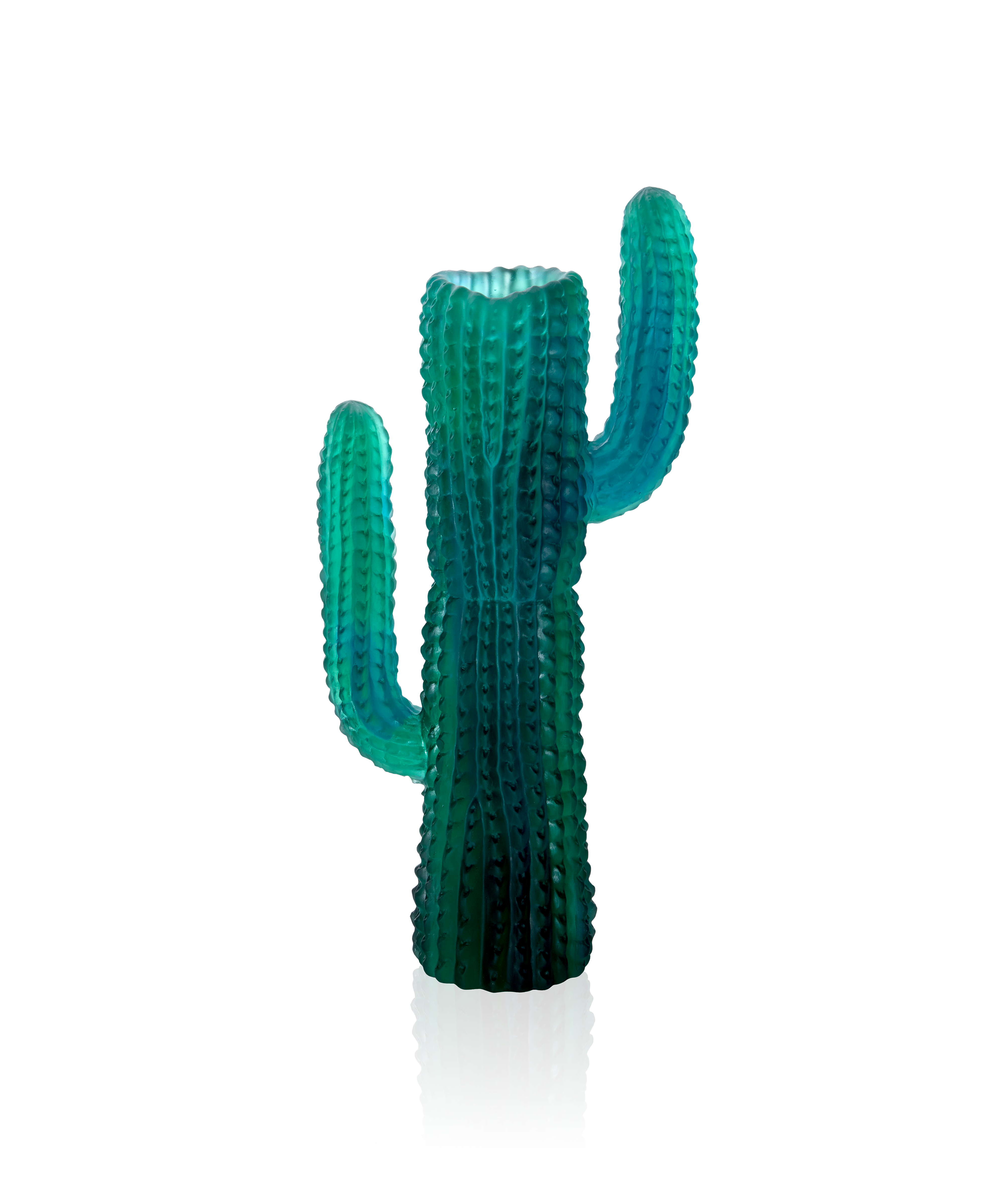 daum-jardin-de-cactus-vase-vert-emilio-robba-cristal image 1