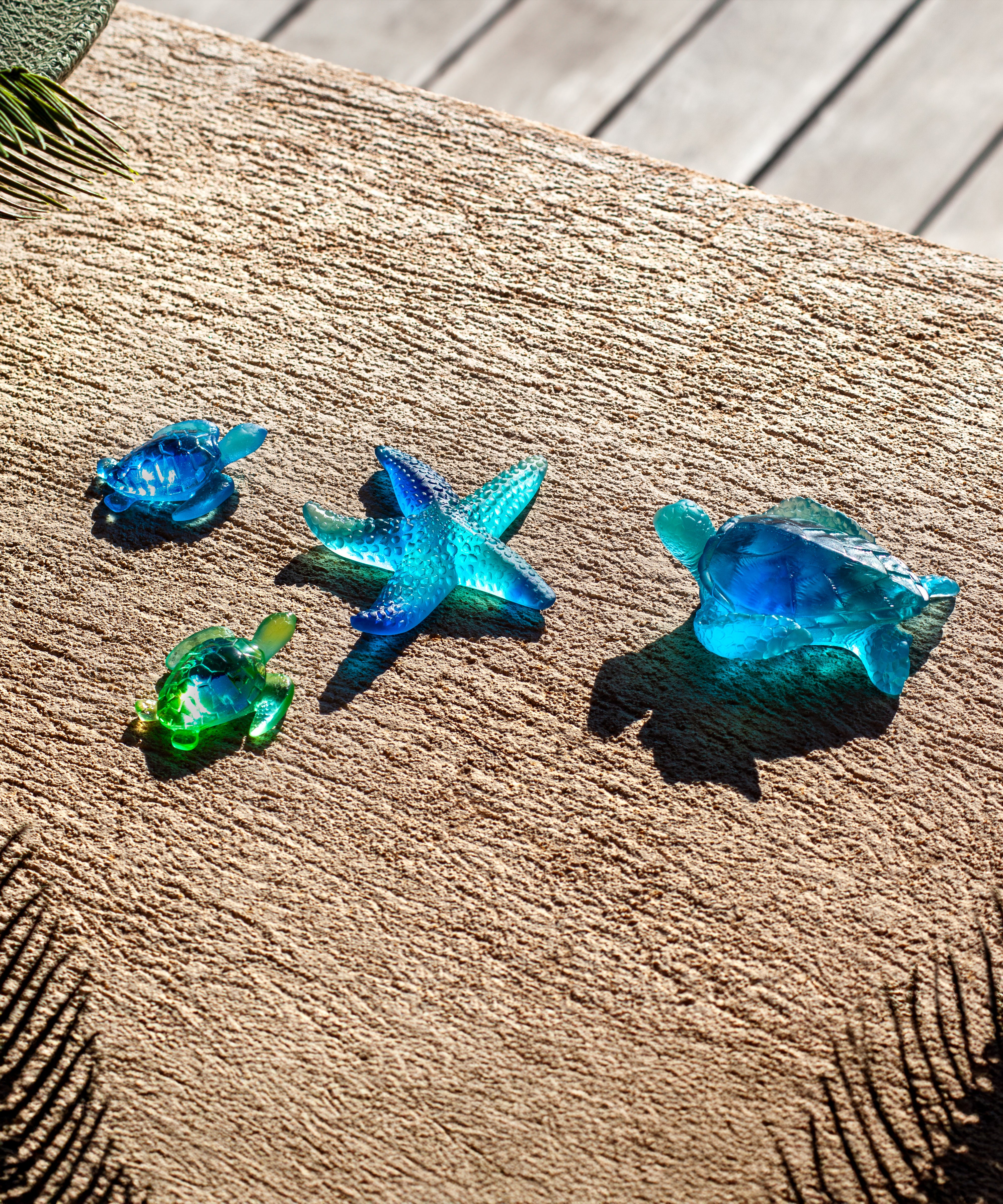 daum-mini-tortue-sculpture-bleue-cristal-animalier image 3