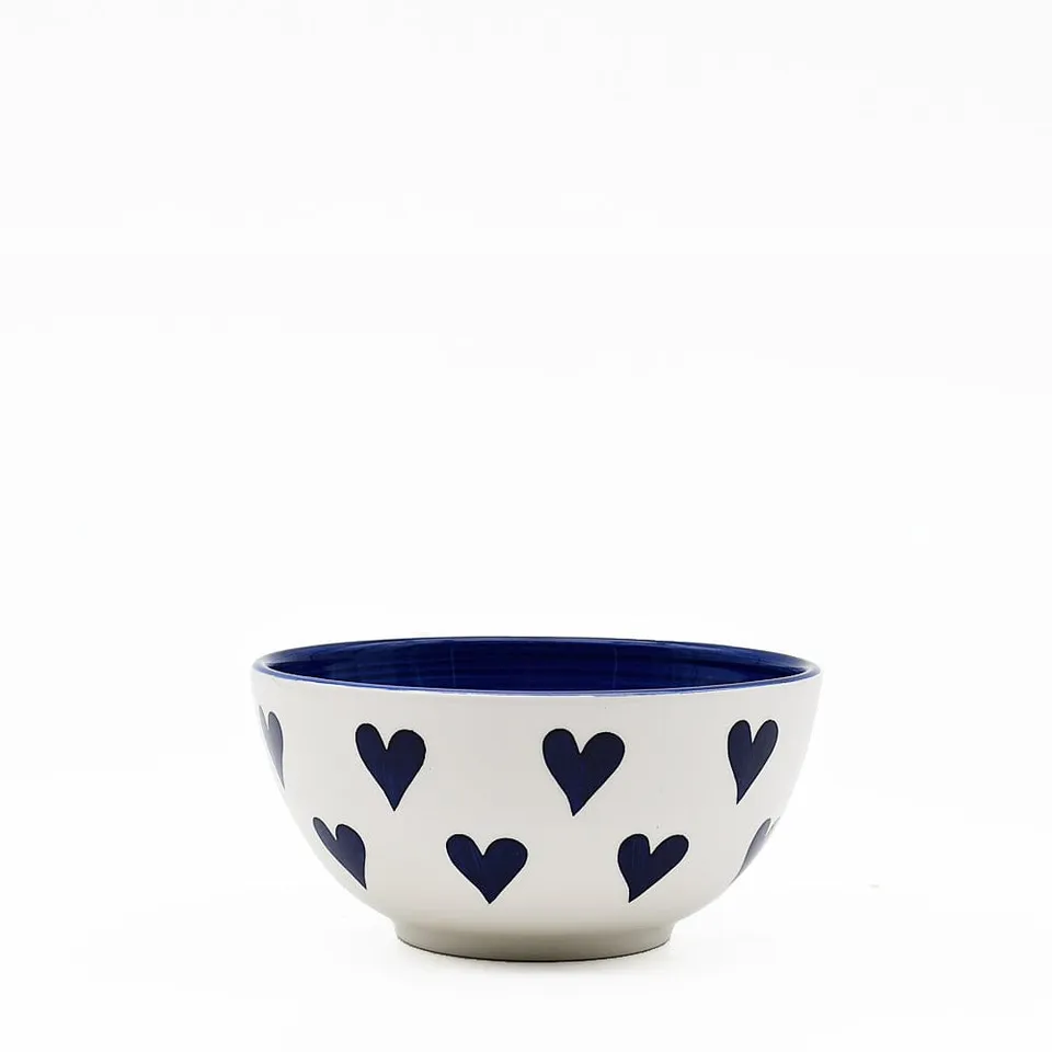 luisa-paix-o-namorados-bol-c-ramique-bleu-17cm image 1