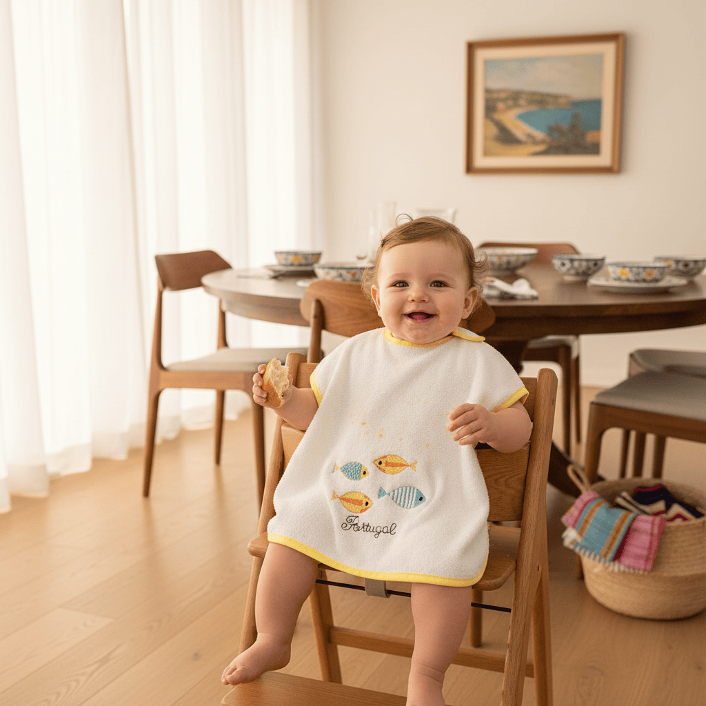 luisa-paix-o-sardinhas-bavoir-tablier-coton-jaune-48x35cm image 2
