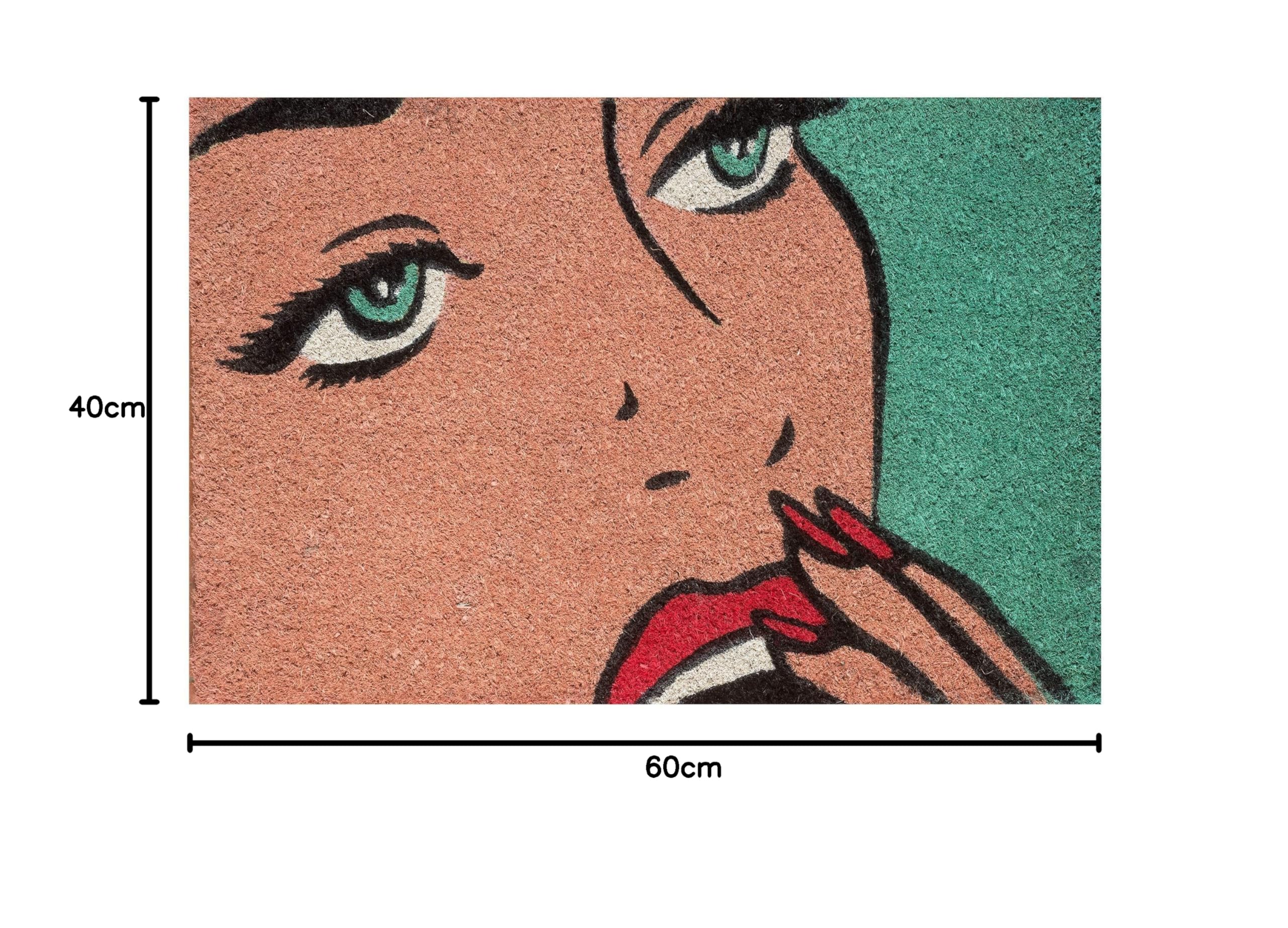 baroni-home-tessile-casa-paillasson-coco-pop-art-femme-60x40 image 3