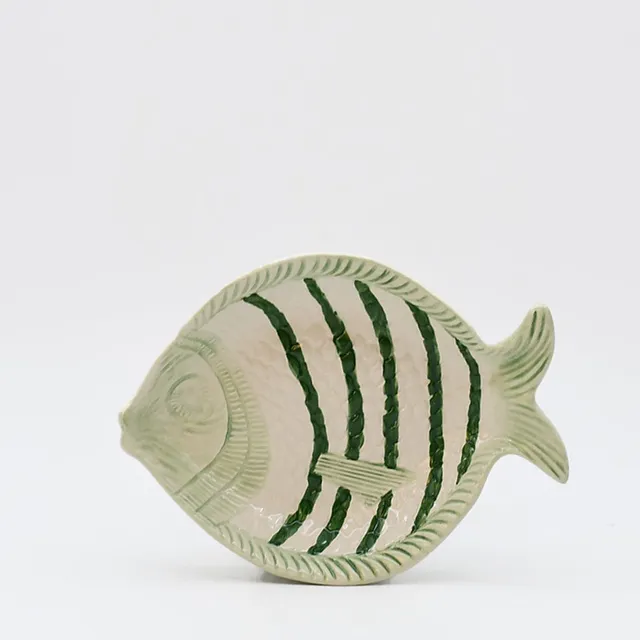 luisa-paix-o-vaisselle-assiette-poisson-ray-e-verte-25-cm image 1