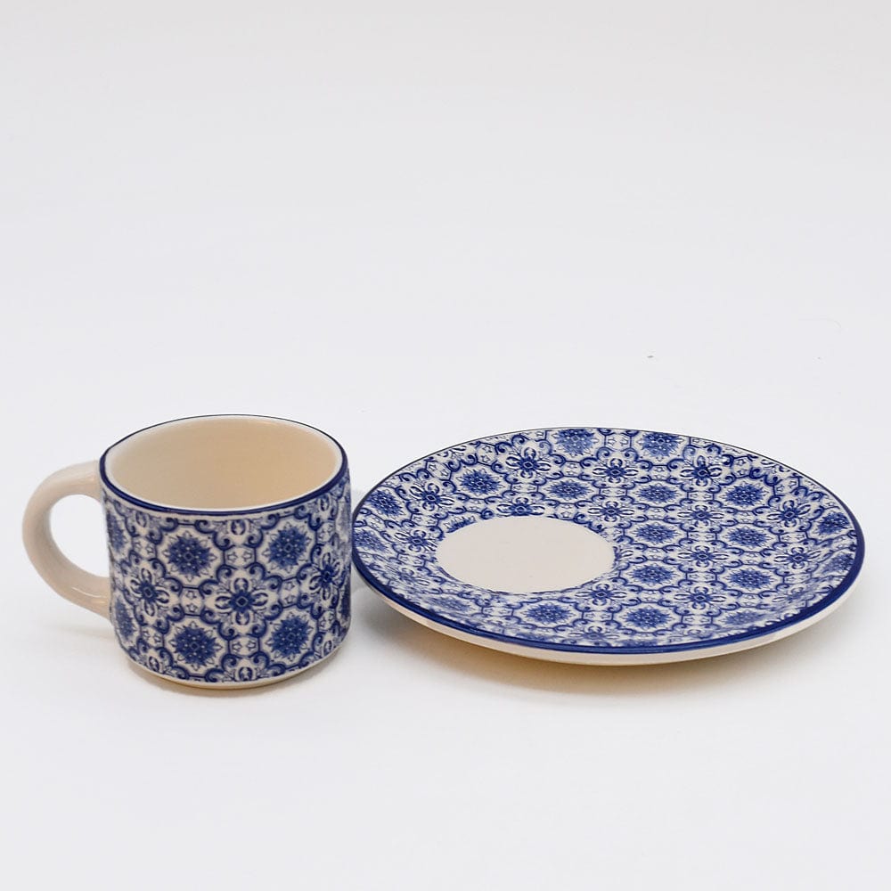 luisa-paix-o-padr-o-tasse-caf-c-ramique-bleu-sous-tasse image 3