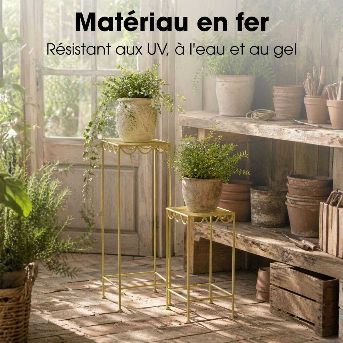 mica-decorations-rosalie-lot-3-table-plantes-vert-clair-pliable image 6
