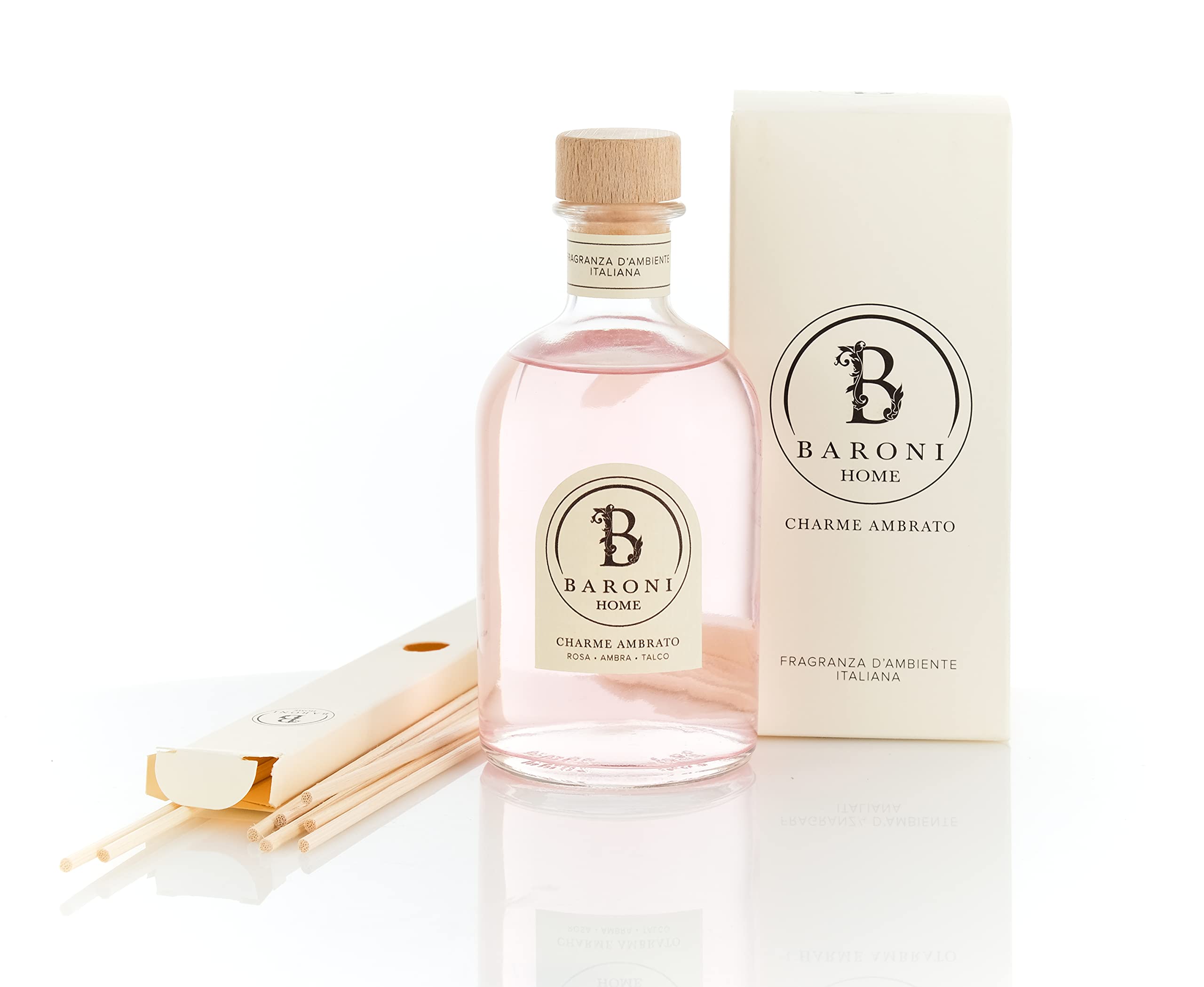 baroni-home-profumazioni-diffuseur-parfum-250-ml-charme-ambr-e image 1