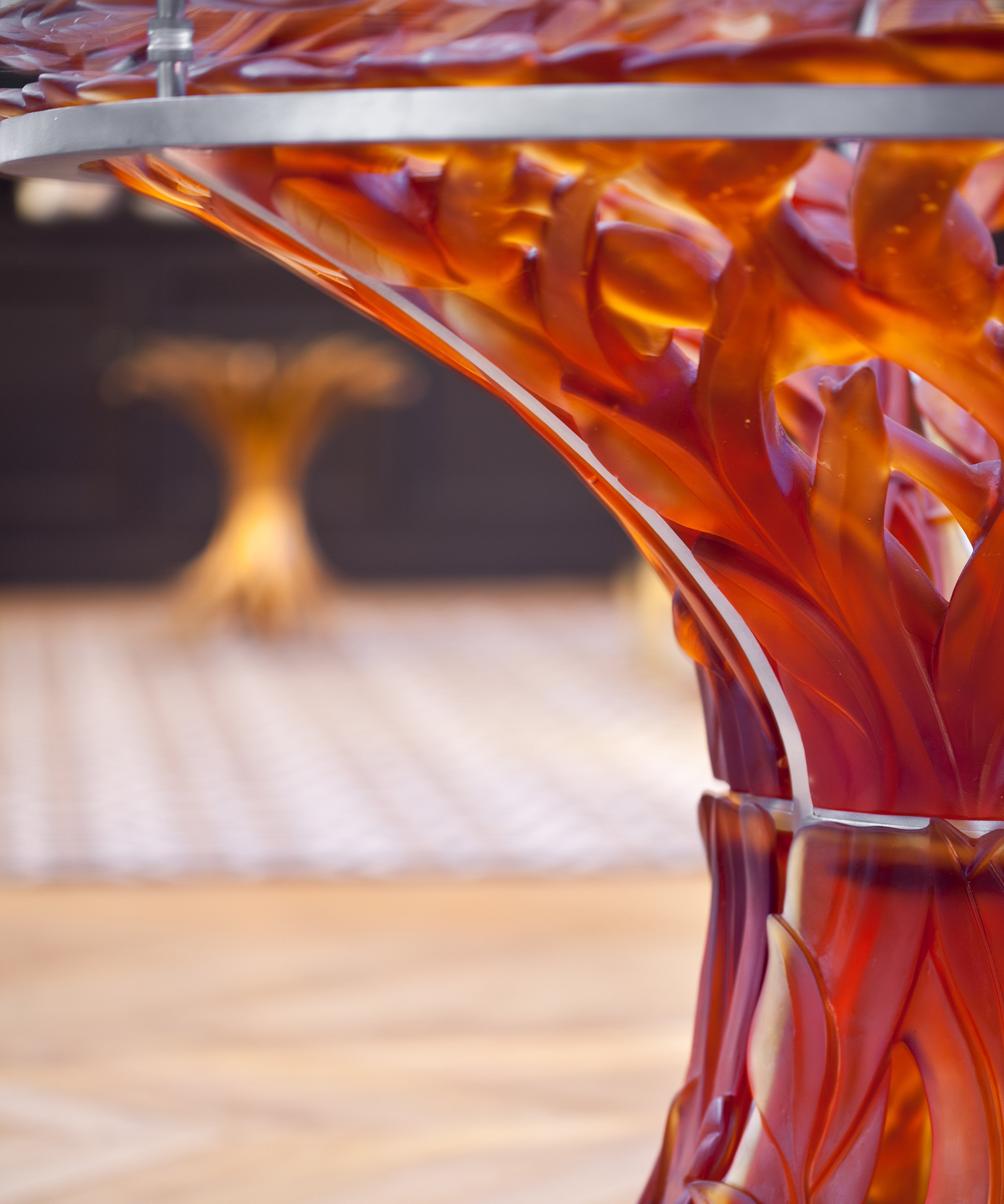 daum-v-g-tale-table-6-l-ments-cristal-ambre image 3