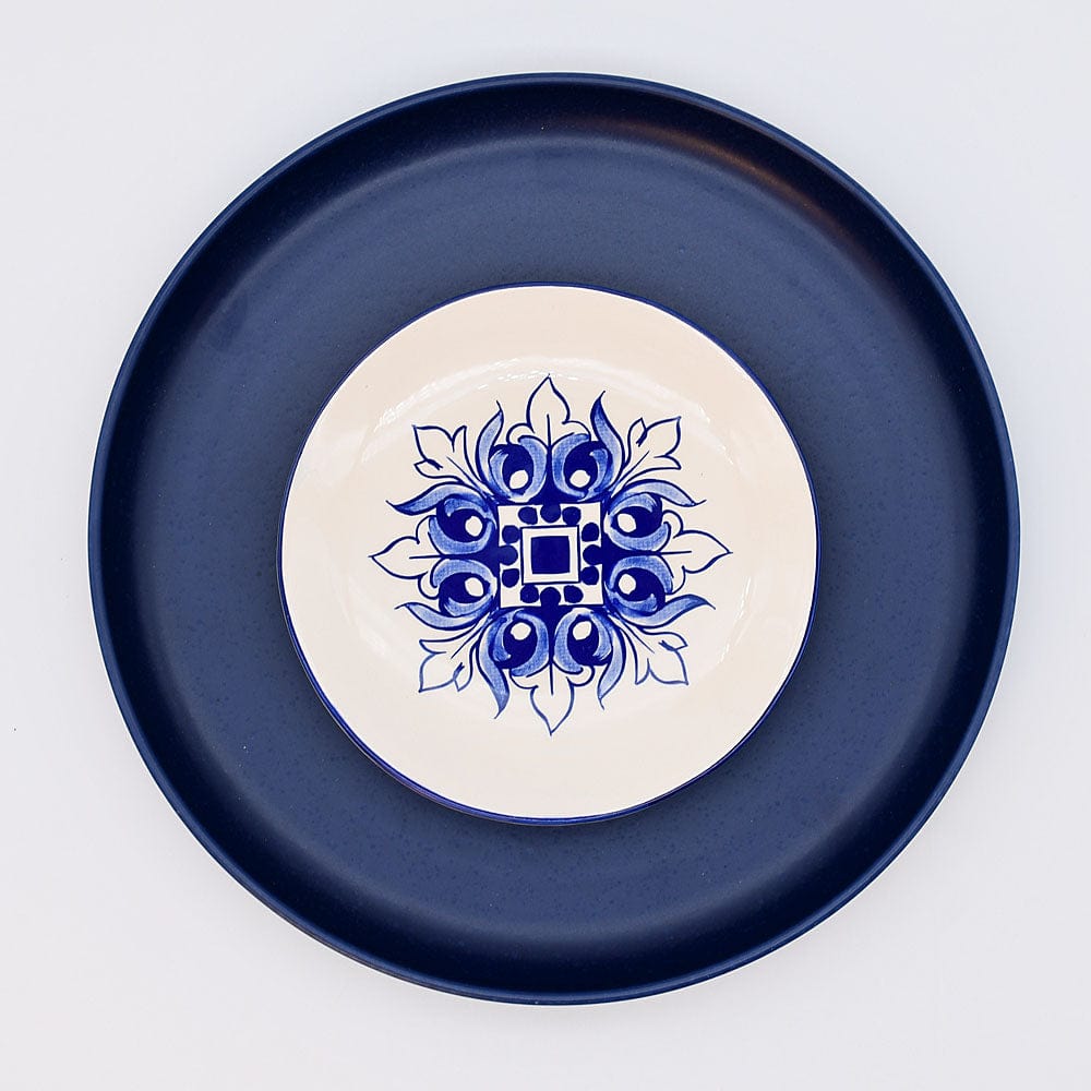 luisa-paix-o-bras-o-assiette-c-ramique-bleu-12cm image 4