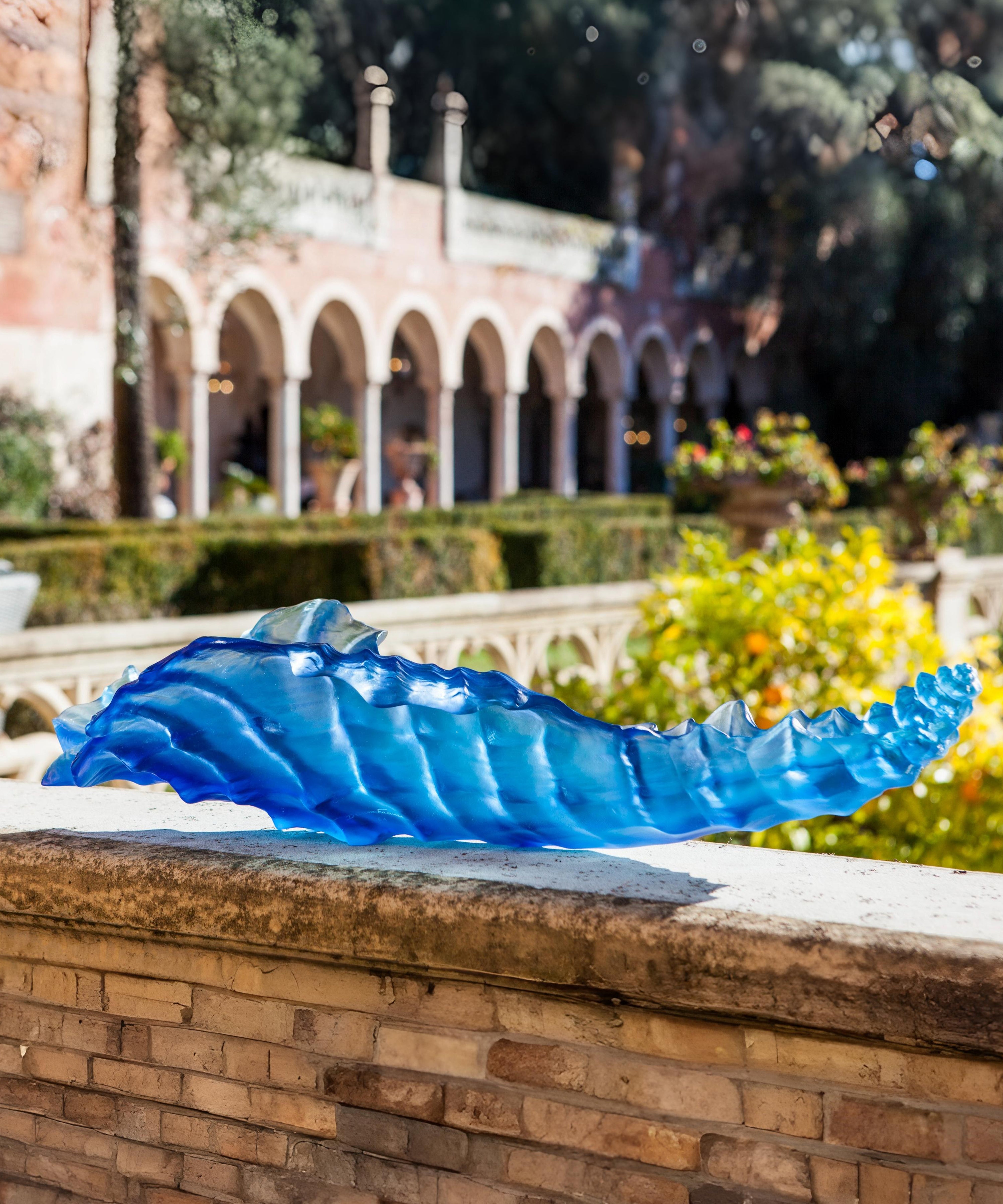 daum-d-coration-cristal-mer-de-corail-centre-de-table-corail image 3