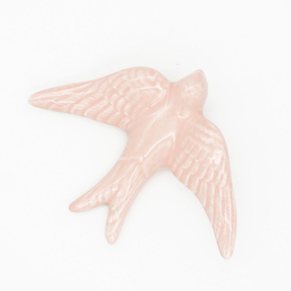 luisa-paix-o-hirondelle-c-ramique-rose-p-le-14cm-murale image 2