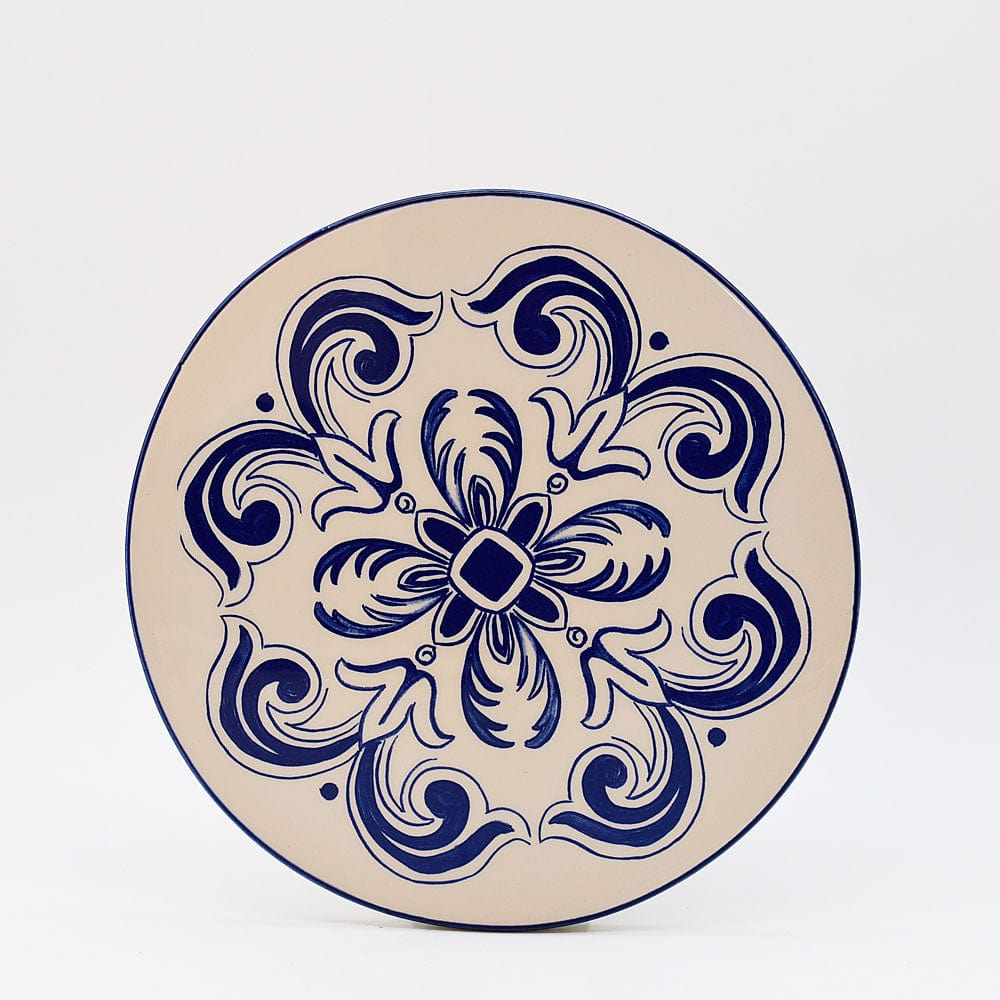 luisa-paix-o-floral-plateau-c-ramique-bleu-23-cm image 1
