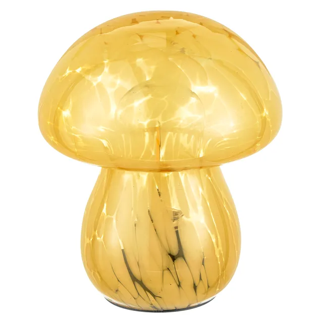 baroni-home-illuminazione-lampe-champignon-jaune-13x13x16-pile image 1