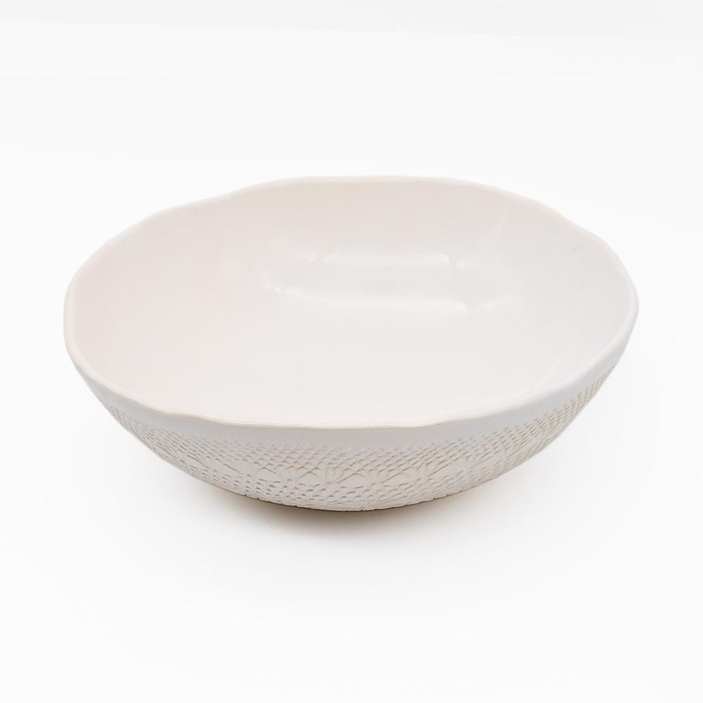 luisa-paix-o-carimbada-grand-saladier-c-ramique-blanc-25-cm image 3