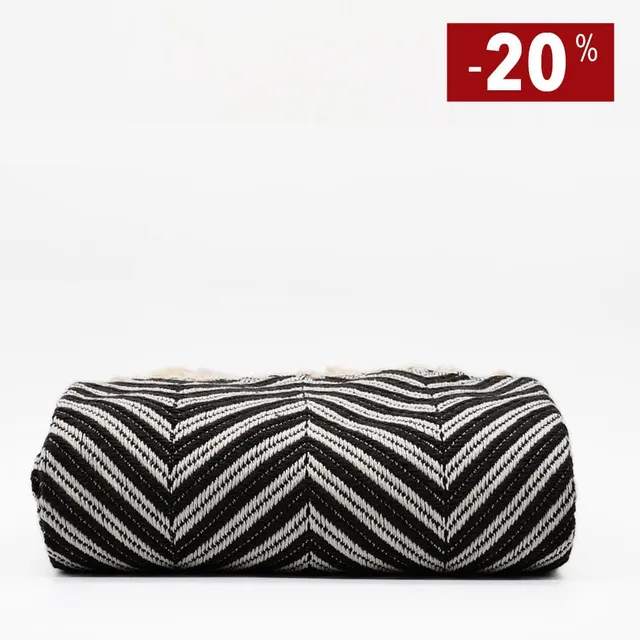 luisa-paix-o-espiga-plaid-coton-marron-200x135-cm image 1