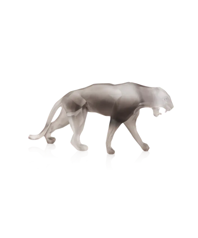 daum-art-cristal-wild-panther-panth-re-grise-petit-mod-le image 1