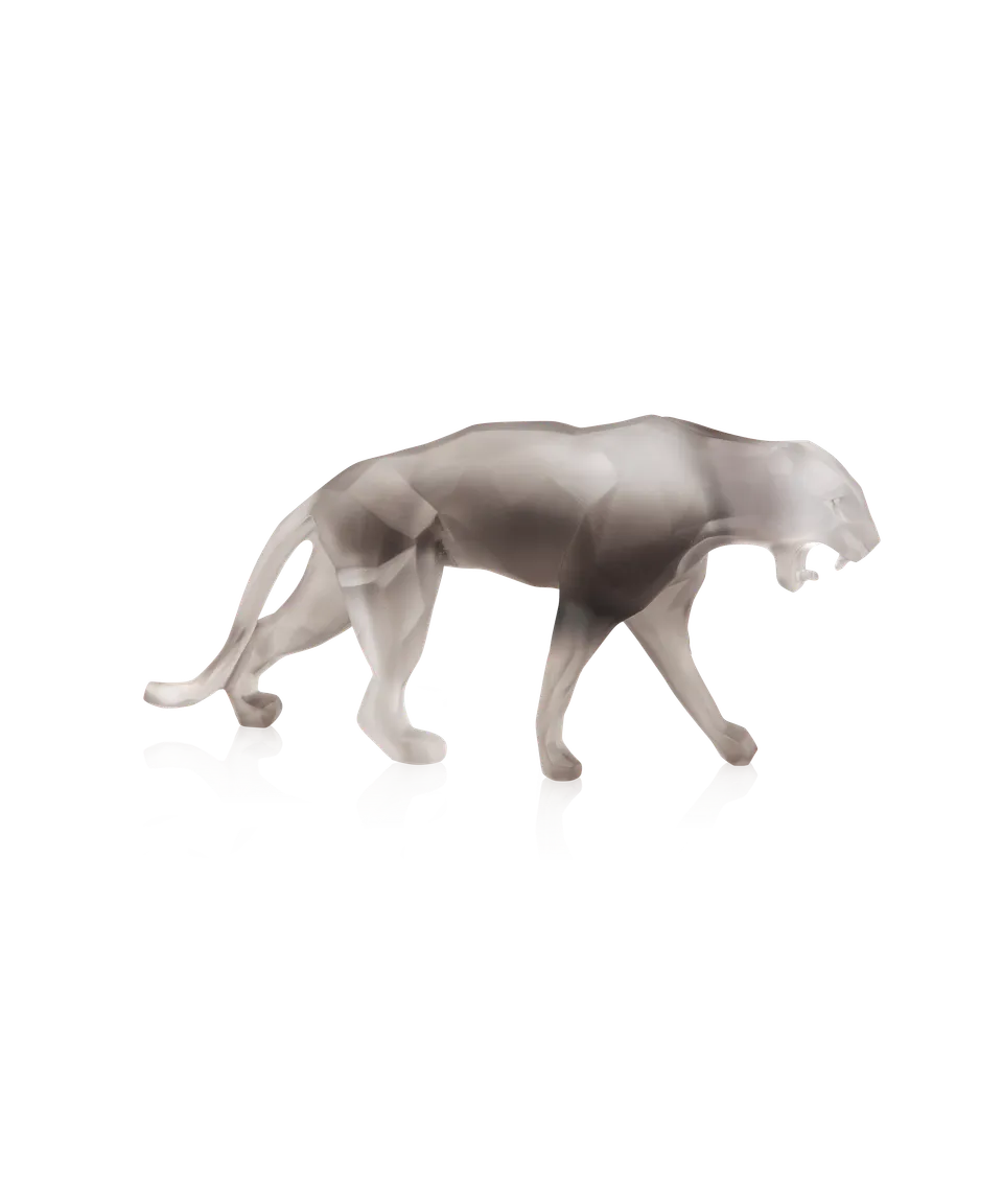 daum-art-cristal-wild-panther-panth-re-grise-petit-mod-le image 1