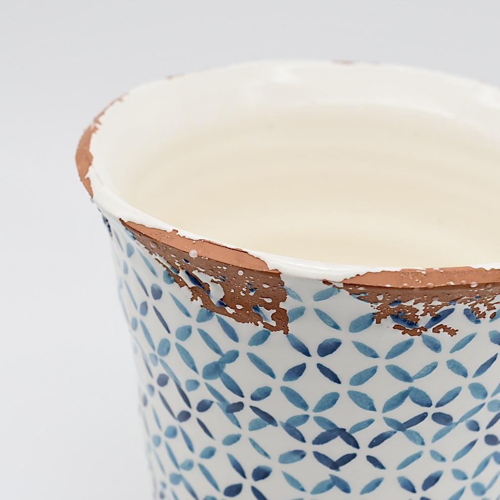 luisa-paix-o-alentejo-cache-pot-terre-cuite-15-cm-turquoise image 3
