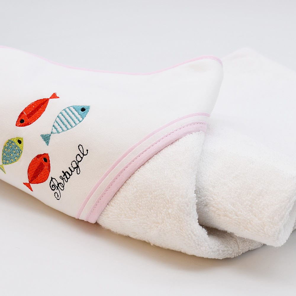 luisa-paix-o-sardinhas-drap-de-bain-b-b-rose-100x100-coton image 5