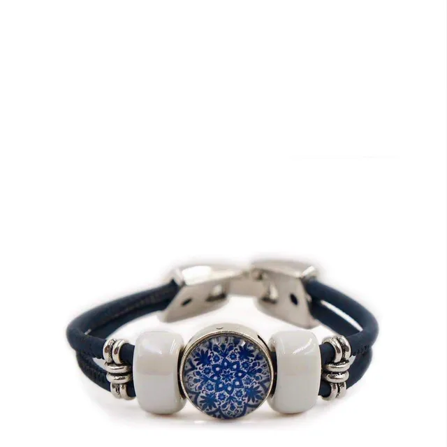 luisa-paix-o-azulejo-bracelet-li-ge-fermoir-m-tal-2-cm image 1