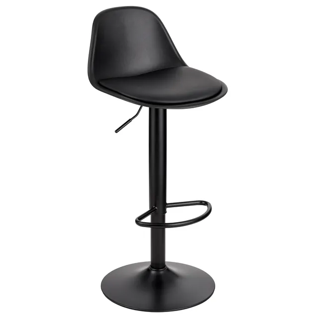 baroni-home-sedie-tabouret-de-bar-noir-r-glable-82-104-cm-1-pi-ce image 1