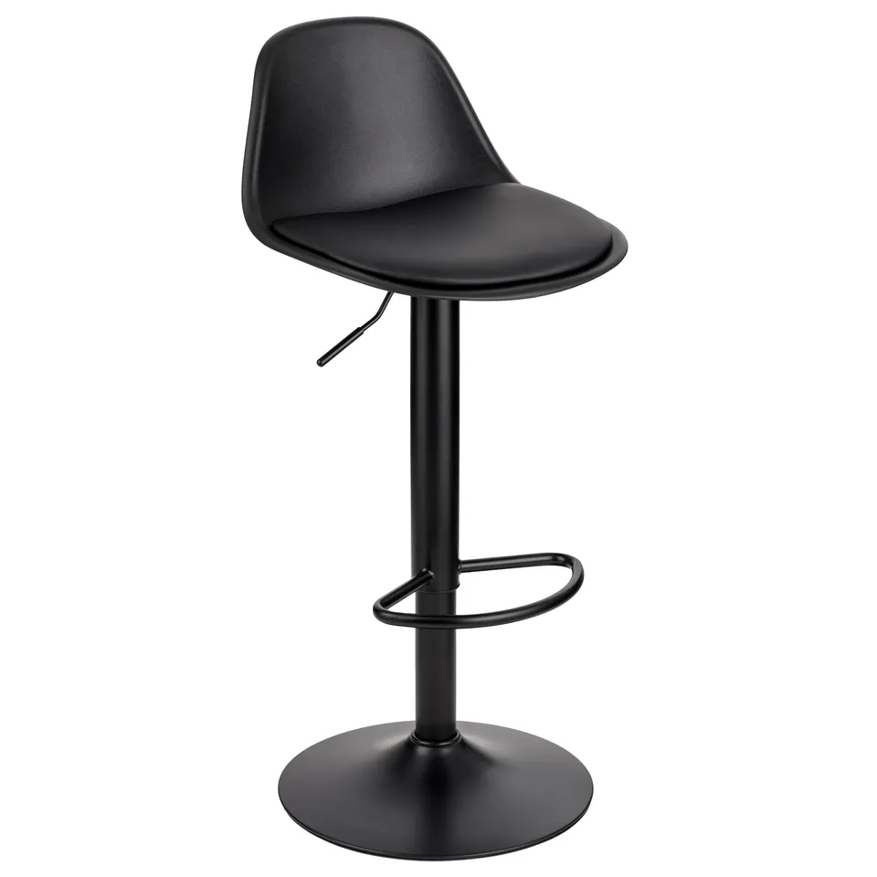 baroni-home-sedie-tabouret-de-bar-noir-r-glable-82-104-cm-1-pi-ce image 1