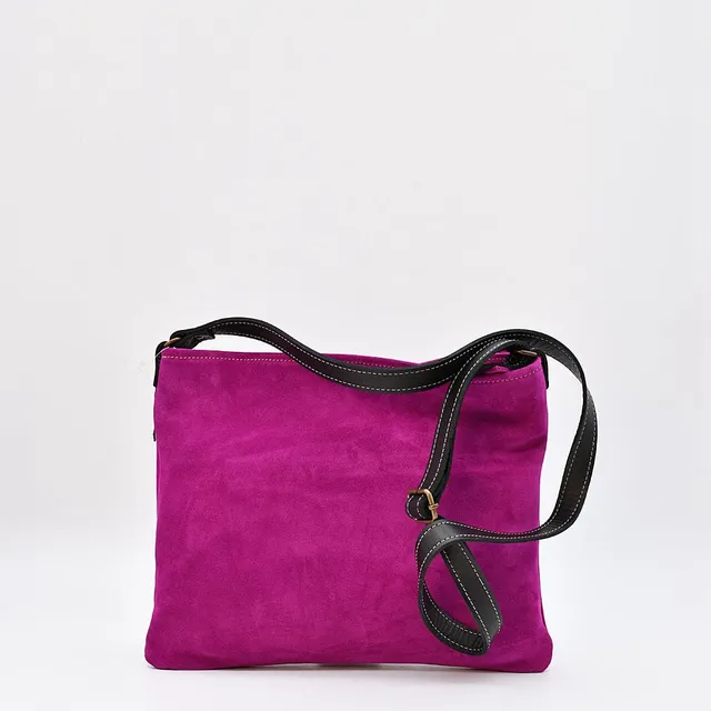 luisa-paix-o-accessoires-sac-bandouli-re-daim-rose-30cm image 1