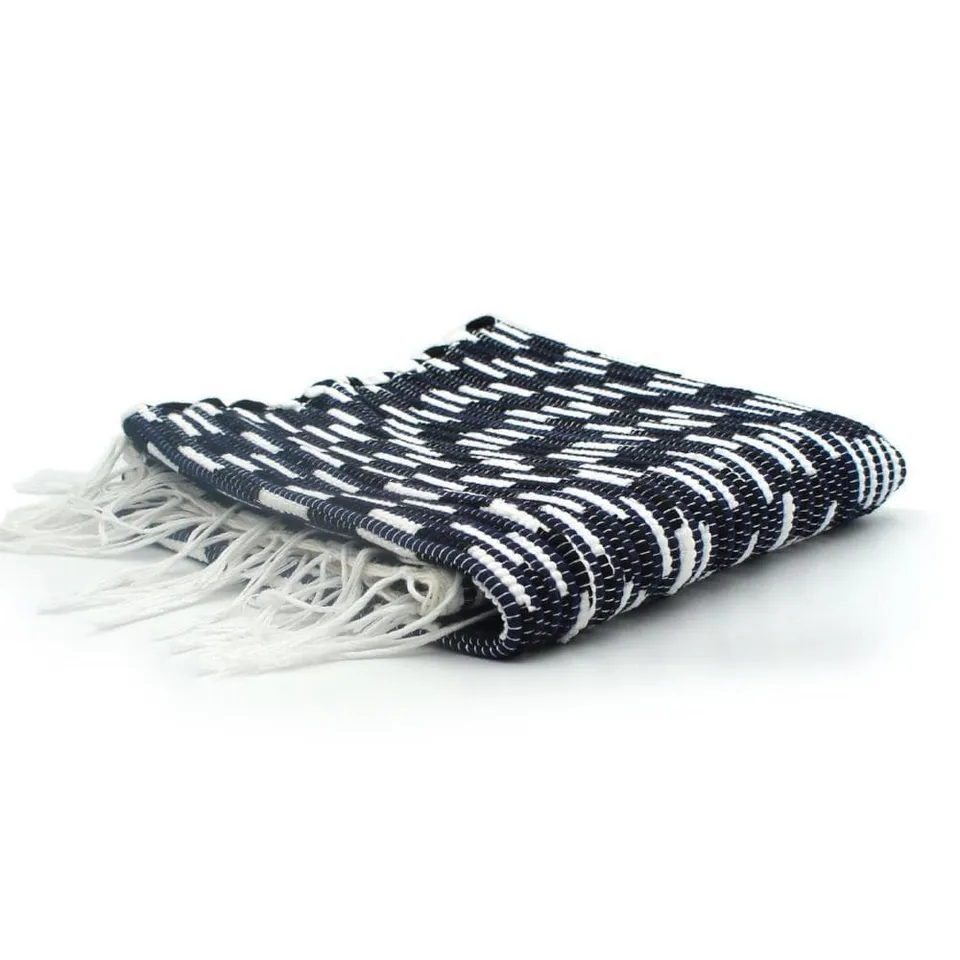 luisa-paix-o-linge-maison-tapis-coton-100x50-bleu-blanc-tress-main image 1