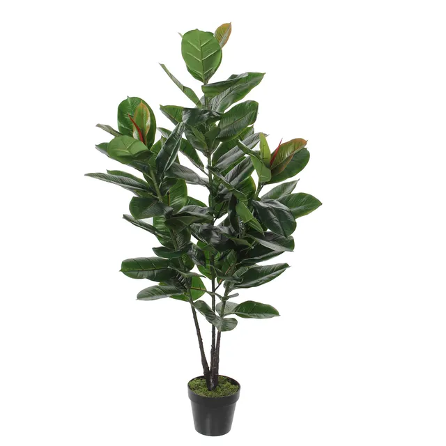 mica-decorations-plante-caoutchouc-artificielle-130-cm-en-pot image 1