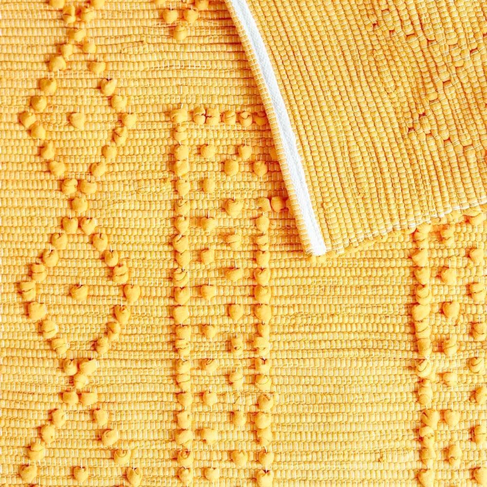 luisa-paix-o-tapis-coton-100x50-cm-orange-linge-maison image 2