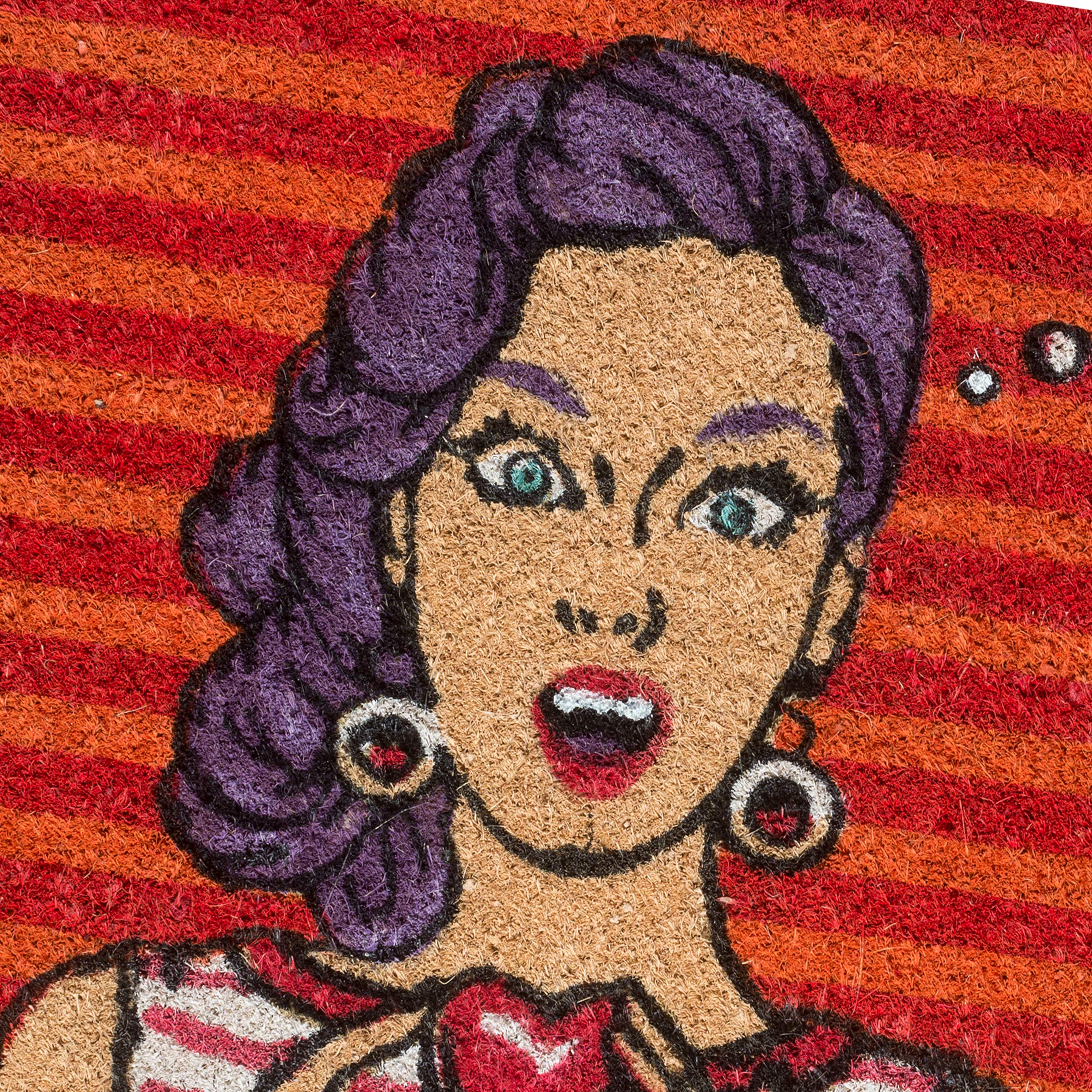 baroni-home-paillasson-coco-pop-art-hello-60x40-cm image 4