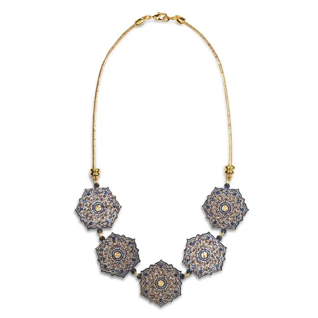 luisa-paix-o-bijoux-du-portugal-collier-li-ge-bleu-azulejos-5-pendentifs image 1