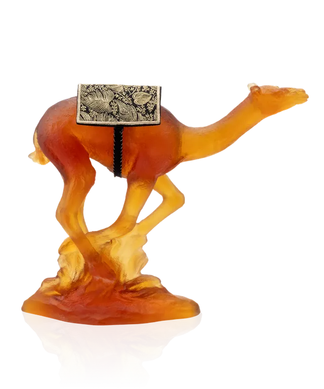 daum-univers-animalier-dromadaire-de-course-sculpture-cristal image 1