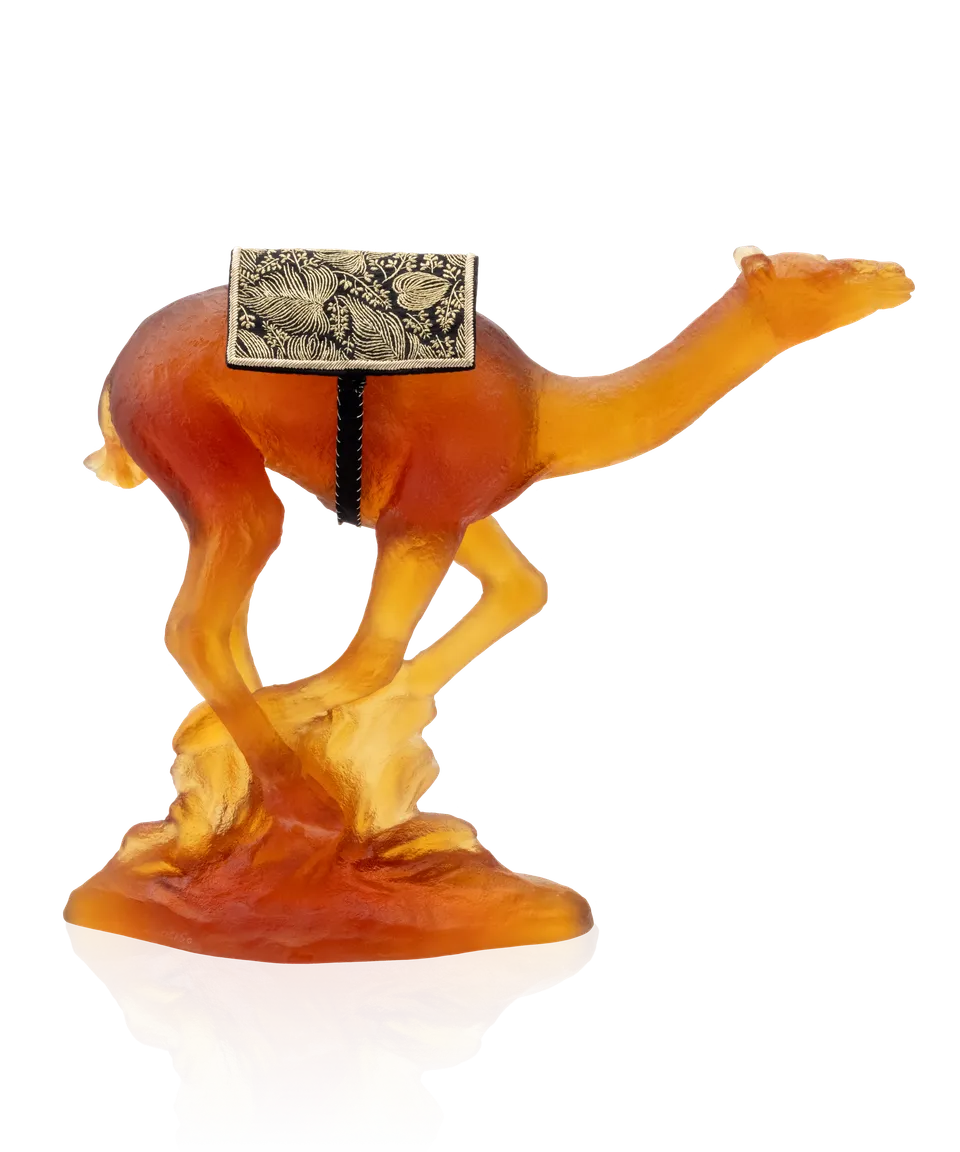 daum-univers-animalier-dromadaire-de-course-sculpture-cristal image 1