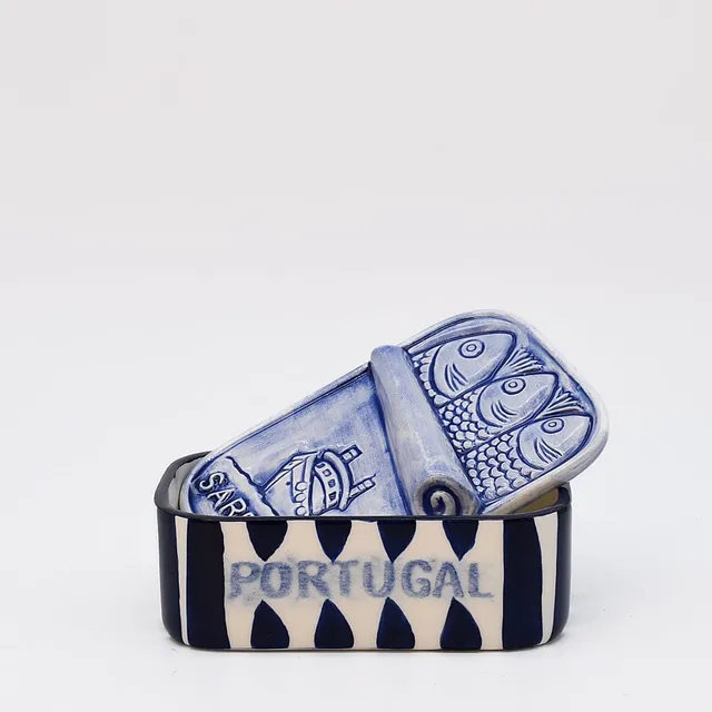 luisa-paix-o-vaisselle-portugaise-bo-te-sardines-c-ramique-bleu image 1