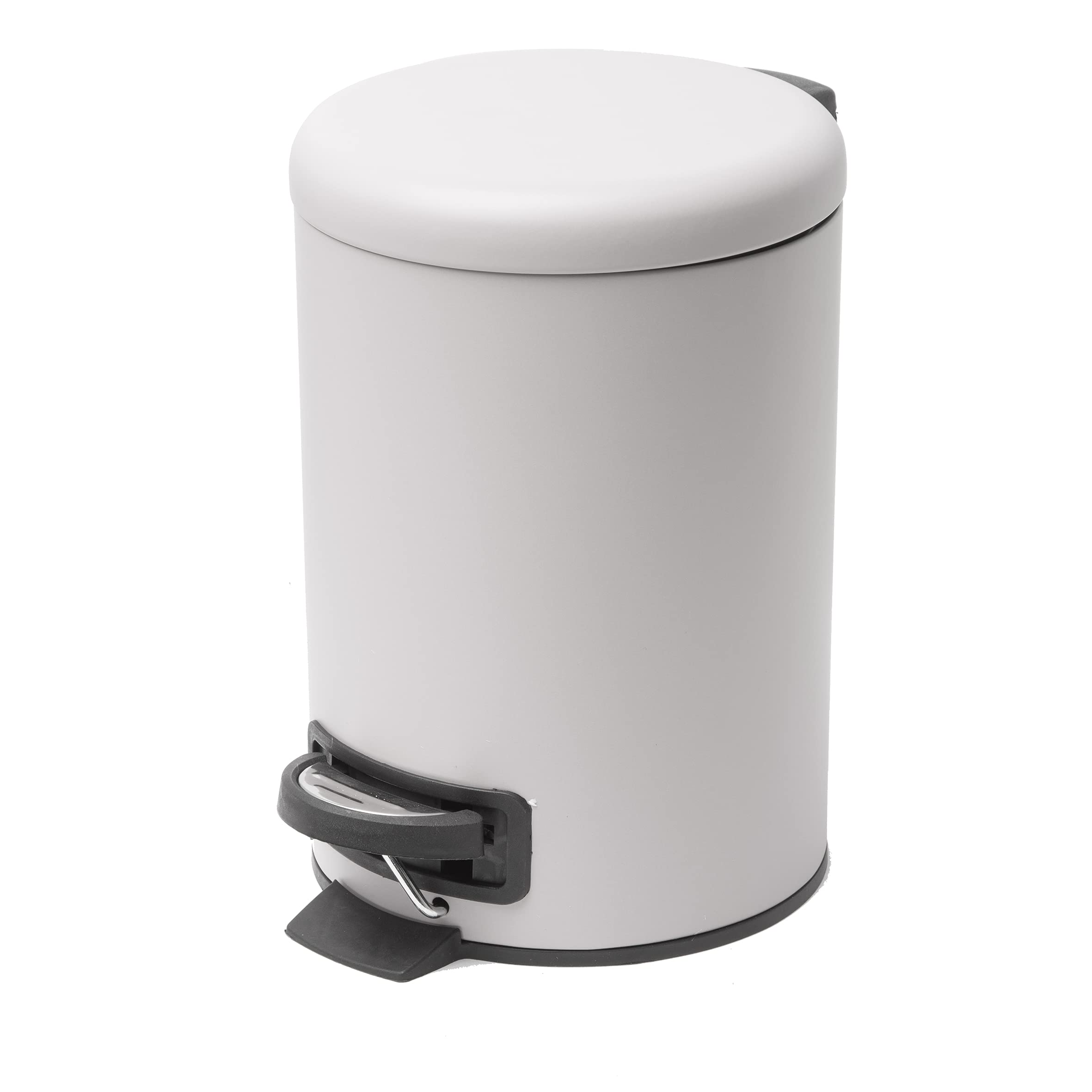 baroni-home-cestineria-poubelle-acier-blanc-3l image 1