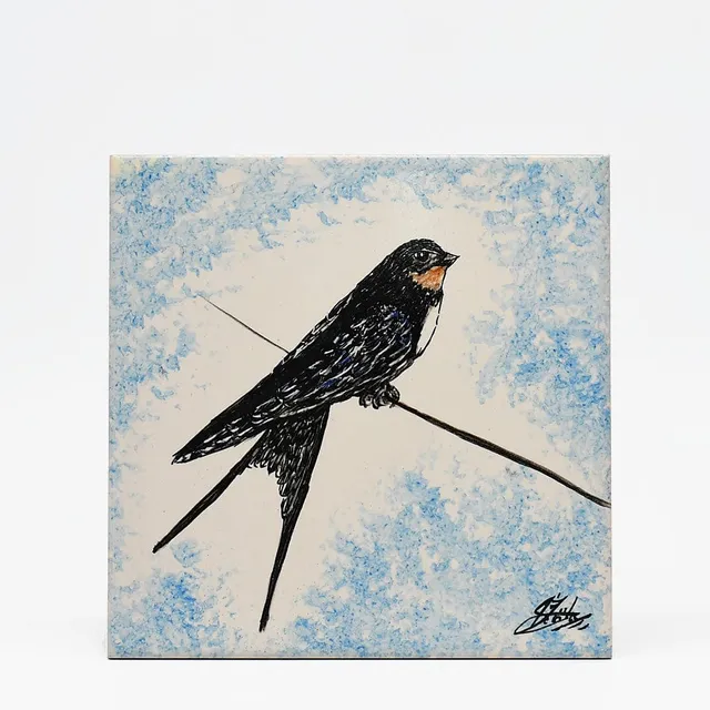 luisa-paix-o-andorinha-azulejo-15x15-cm-hirondelle image 1