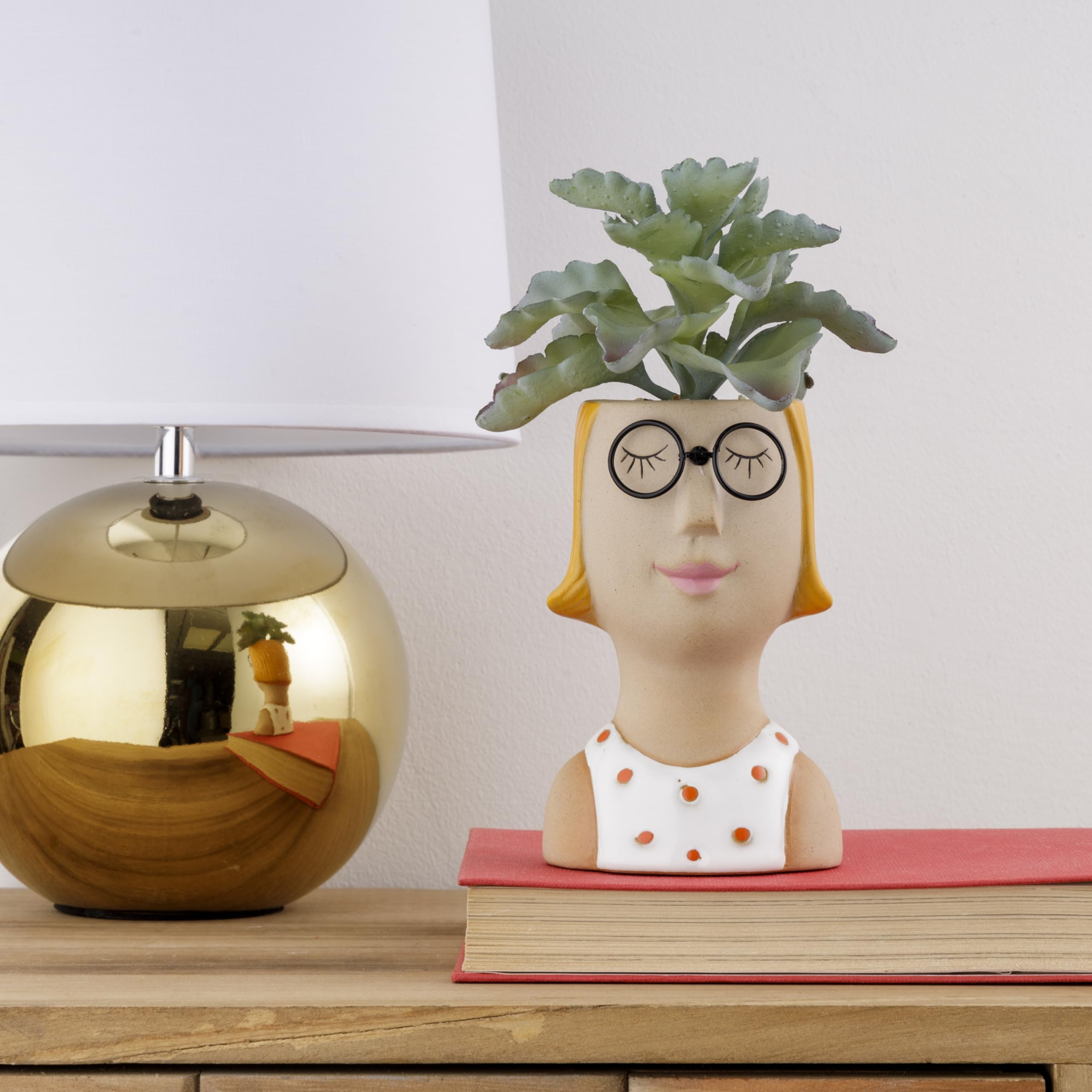 baroni-home-decorazioni-vase-c-ramique-lunettes-9x7-5x13-cm image 2