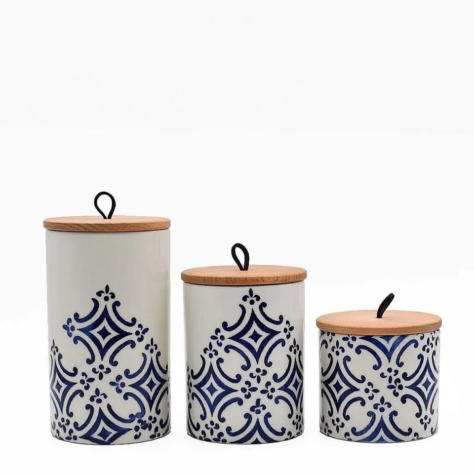 luisa-paix-o-azulejos-bo-te-c-ramique-bleue-21cm image 1