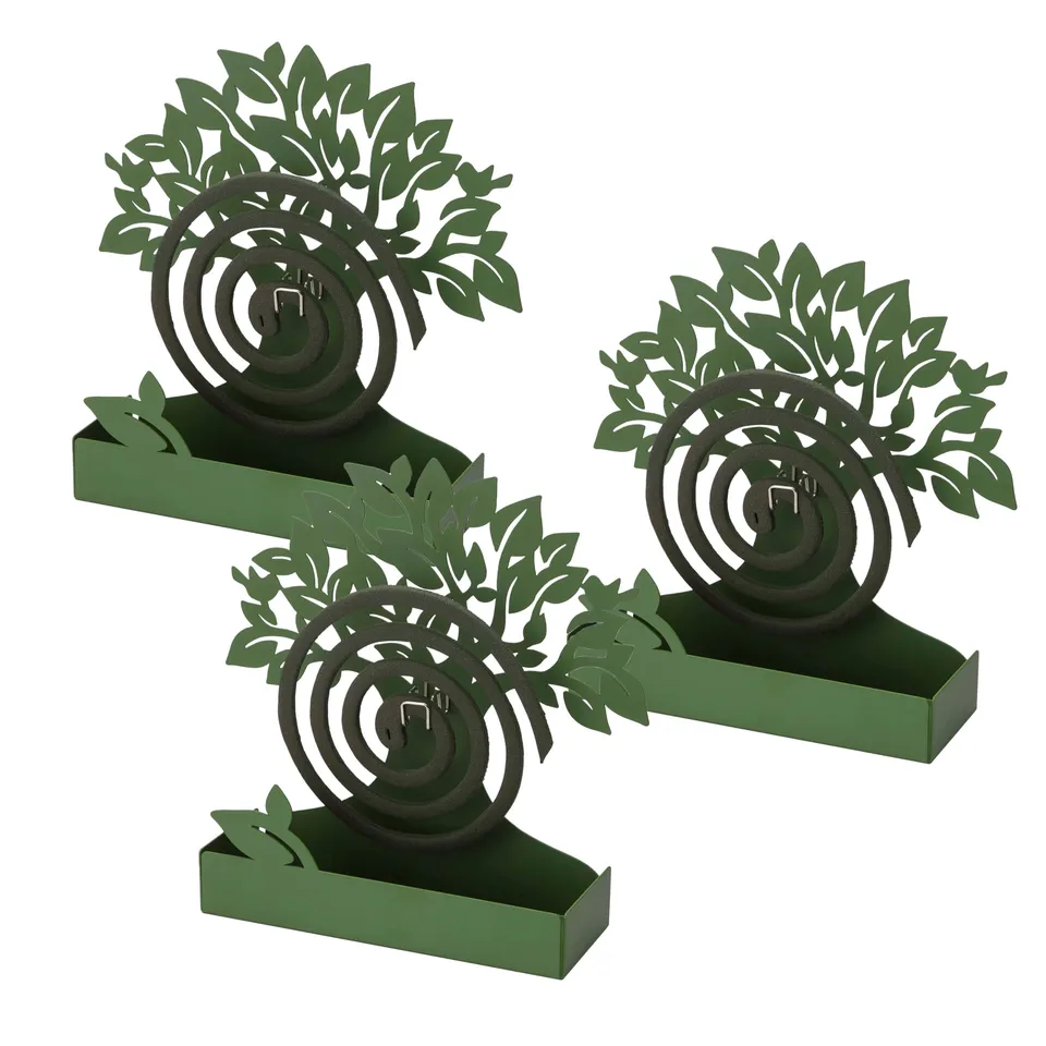baroni-home-decorazioni-porte-spirale-anti-moustiques-arbre-vert-lot-de-3 image 1