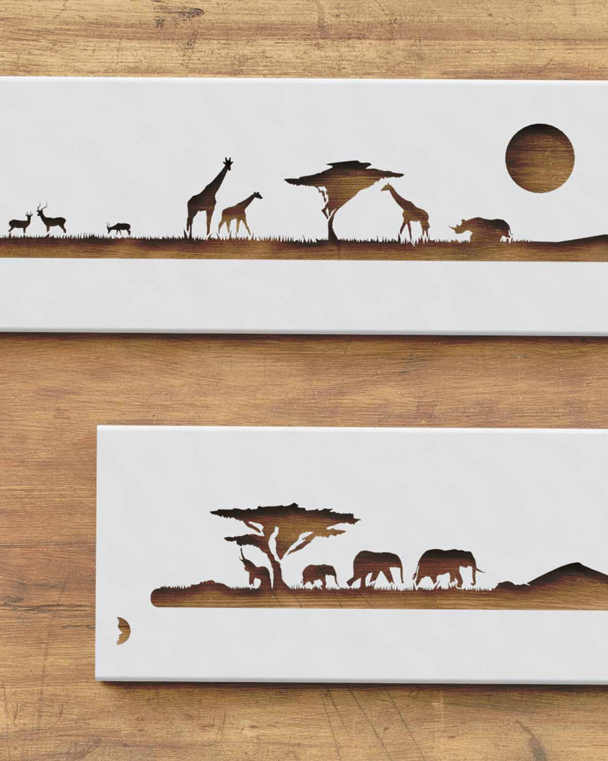je-suis-art-savane-tableau-m-tal-afrique-d-coup image 2