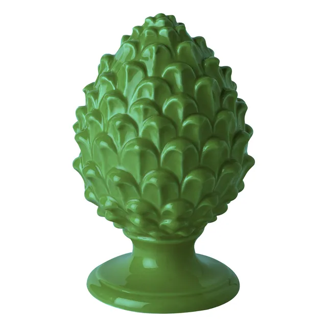 baroni-home-decorazioni-figurine-cochon-vert-14-cm image 1