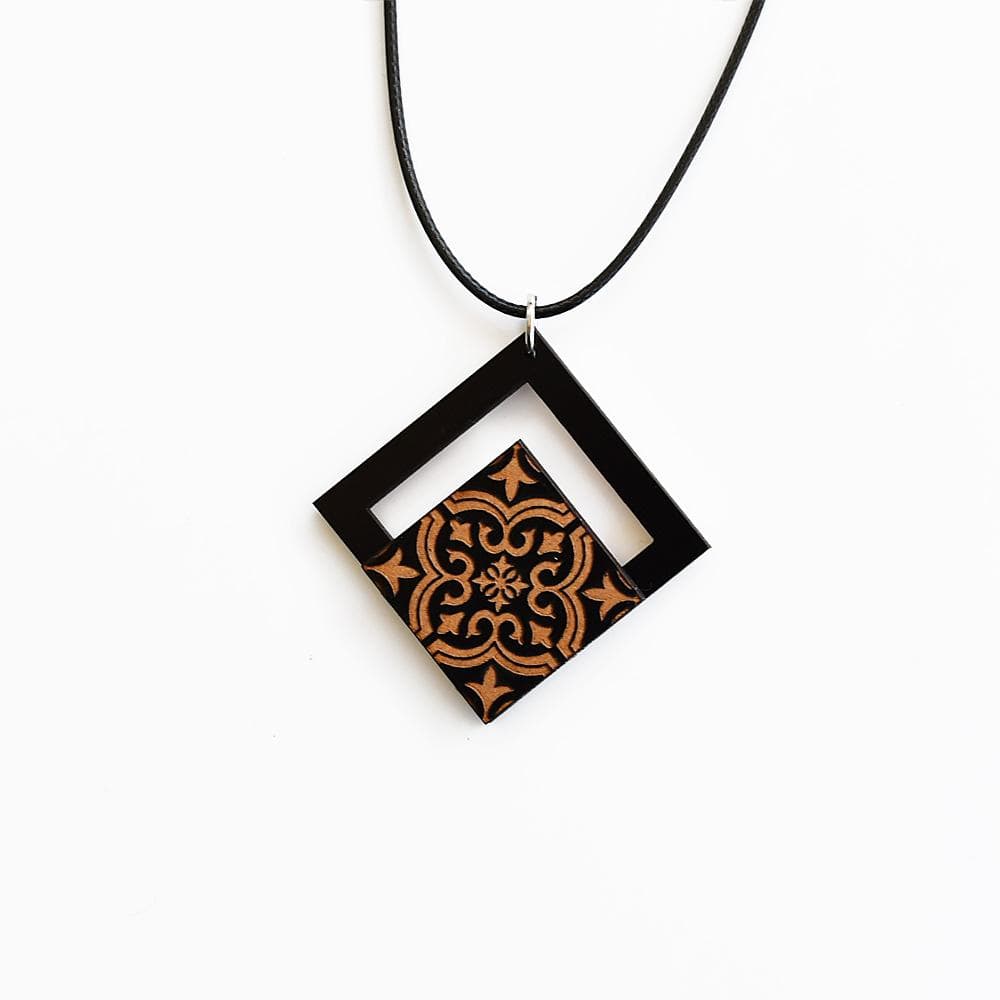 luisa-paix-o-azulejo-collier-coton-bois-noir-r-glable image 3