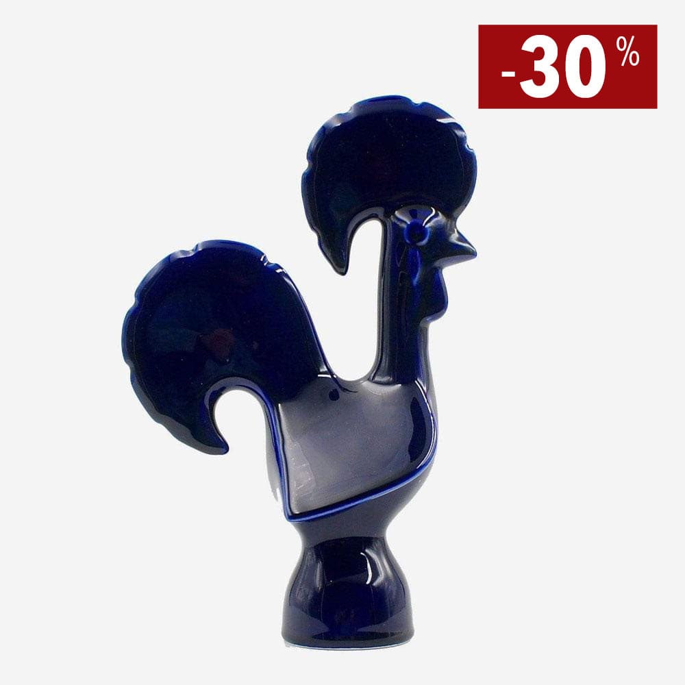 luisa-paix-o-coq-portugais-c-ramique-bleu-barcelos-9-cm image 1