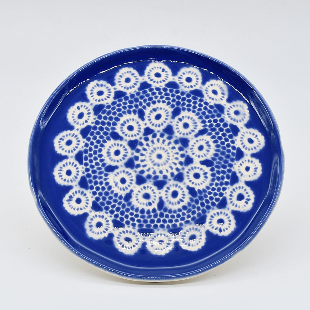 luisa-paix-o-vaisselle-portugaise-renda-plateau-dessert-bleu-22cm image 2