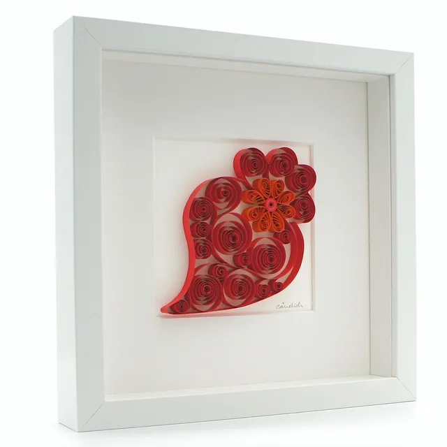 luisa-paix-o-coeur-de-viana-tableau-paperolles-artisanal image 1