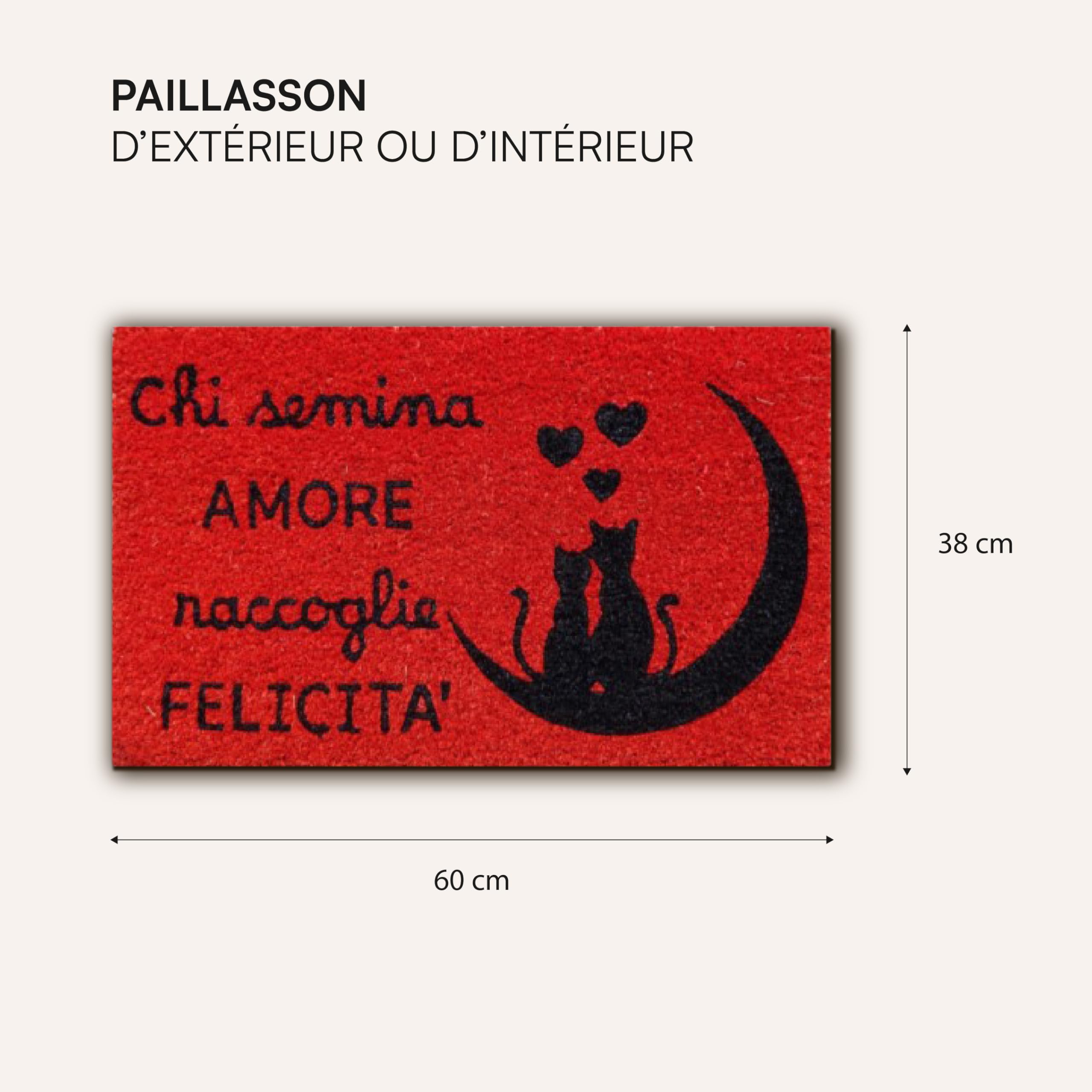 baroni-home-tessile-casa-paillasson-coco-rouge-60x38-cm image 3