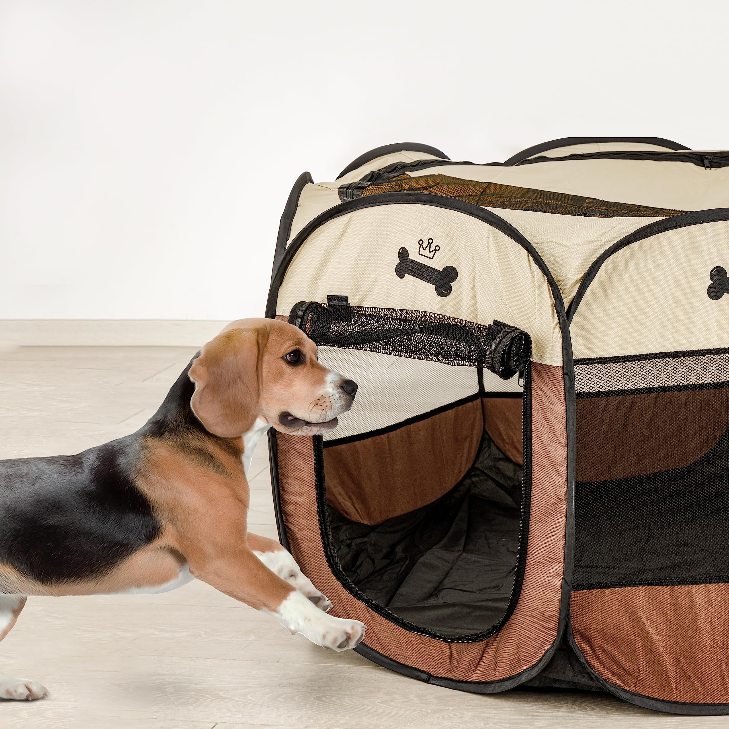 baroni-home-pet-parc-chien-pliable-m-76x59-cm image 7