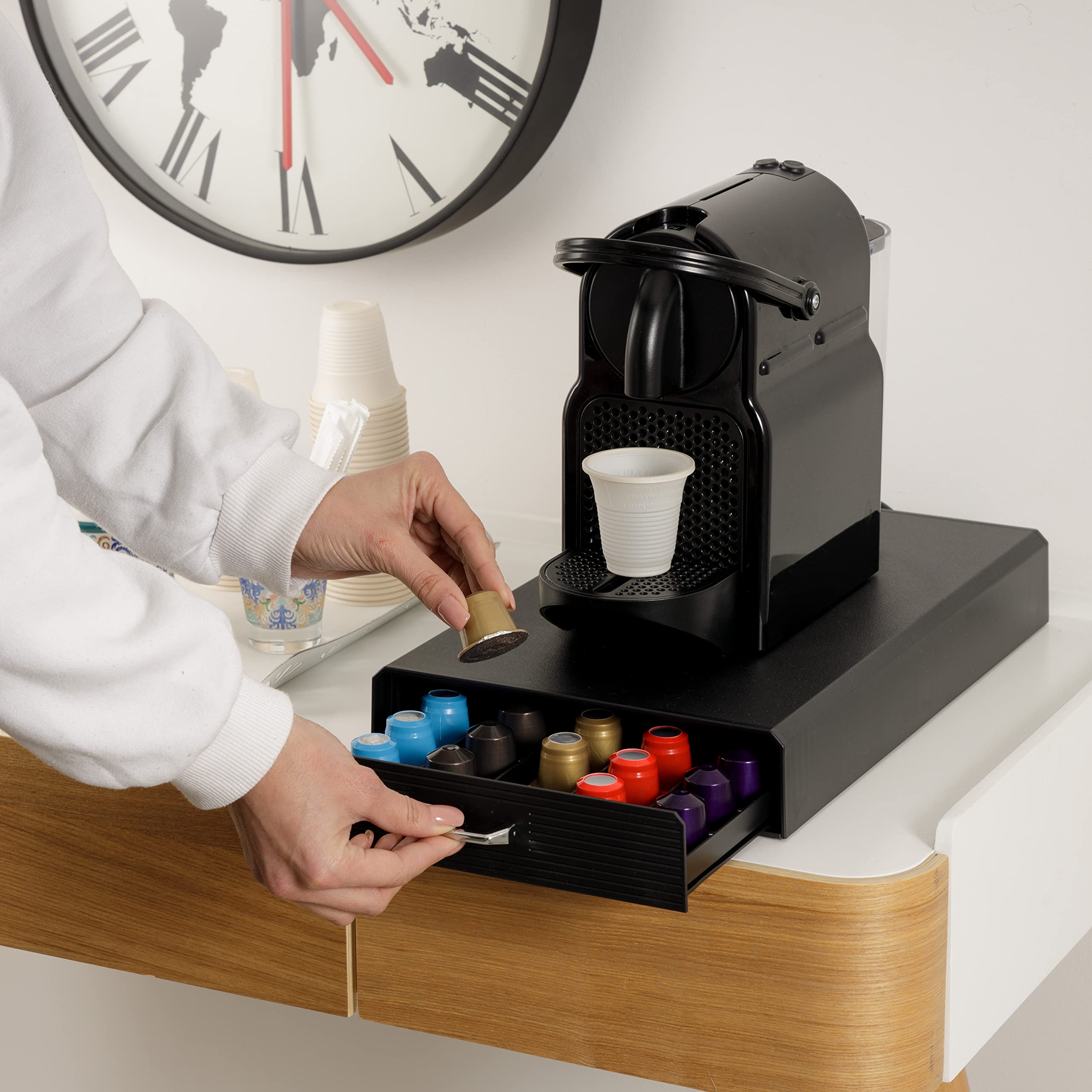 baroni-home-cucina-porte-capsules-noir-1-tiroir-55-capsules image 2